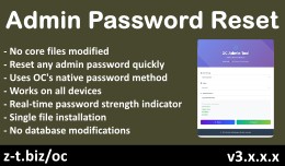 Admin Password Reset