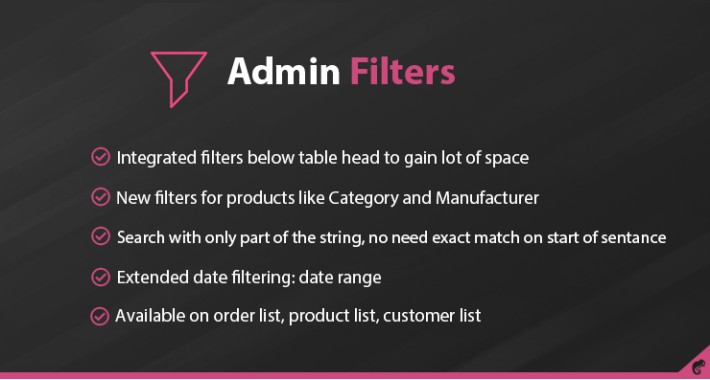 Admin Filters