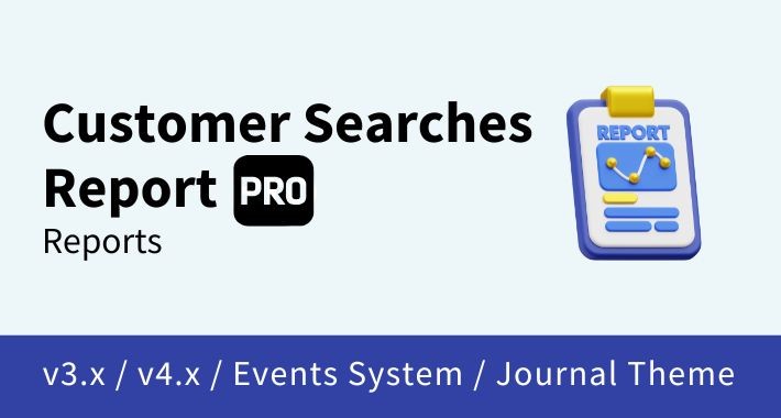 Customer Searches Report Pro