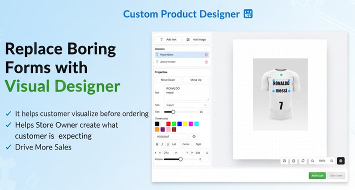 OpenCart Custom Product Designer, Configurator, Customizer
