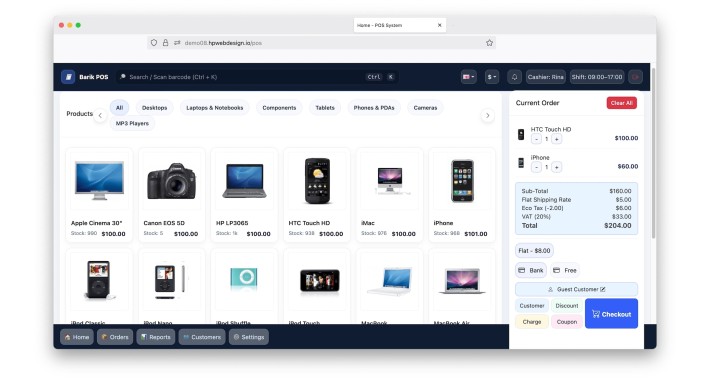 BPOS  - Advanced Point of Sales System for OpenCart