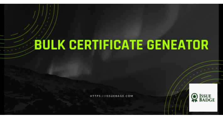 Bulk Certificate Generator