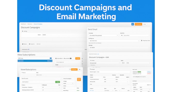 Discount Campaigns Manager + Email Marketing Automation
