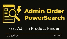 Admin Order PowerSearch (Products)