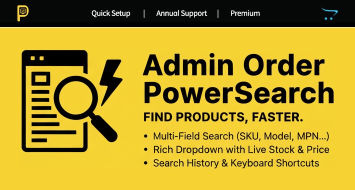 Admin Order PowerSearch (Products)