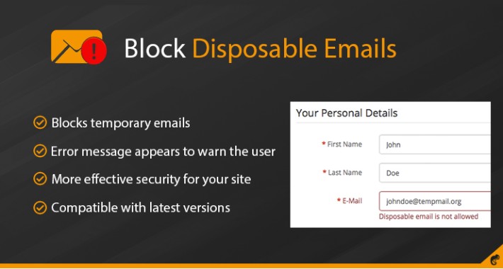Block Disposable Emails