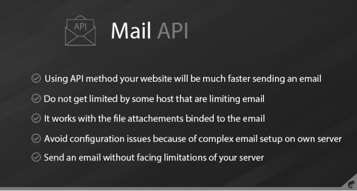 Mail API (Gmail, MailJet, MailGun, SendGrid, Brevo, etc.)