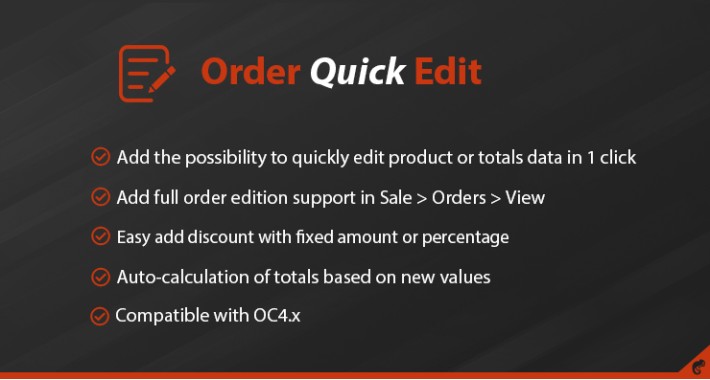 Order Quick Edit