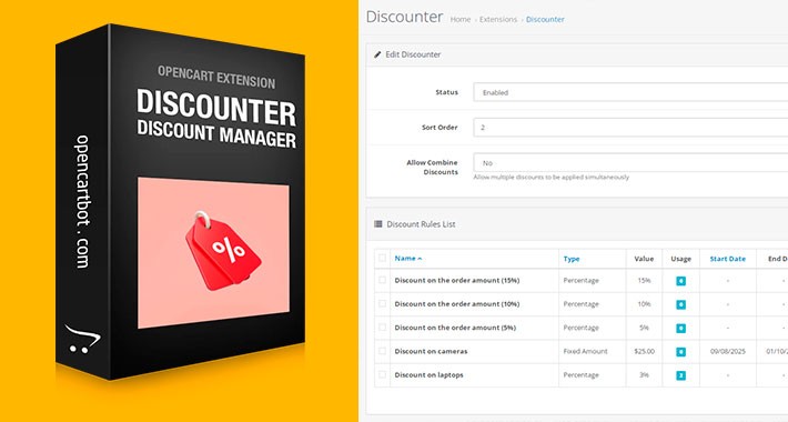 Discounter OpenCart