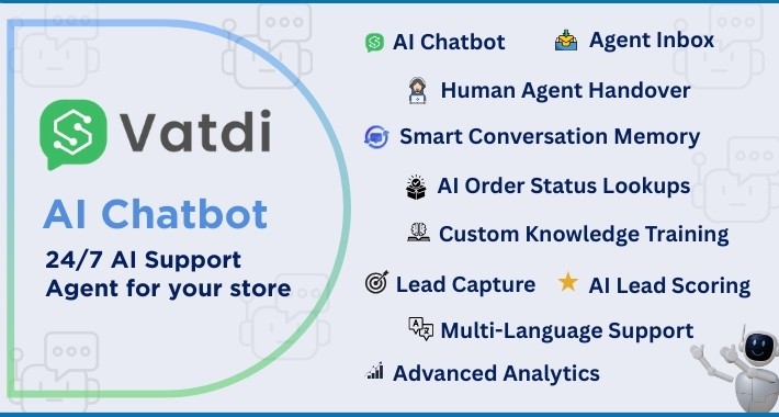 Vatdi AI Chatbot & Ai Chat Agent Support | AI Sales Support