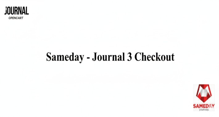 Sameday Courier - Journal 3 Checkout fix