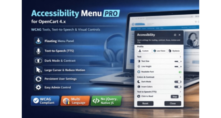 Accessibility Menu PRO – Accessibility & TTS