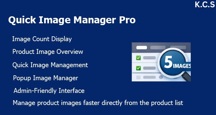 Quick Image Manager Pro For OpenCart
