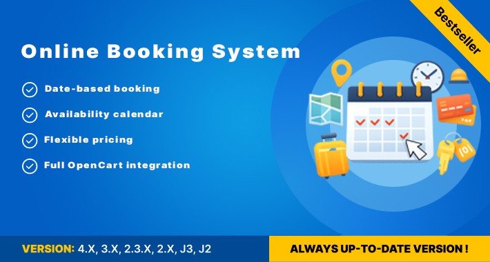 Pinta Booking & Reservation System for OpenCart