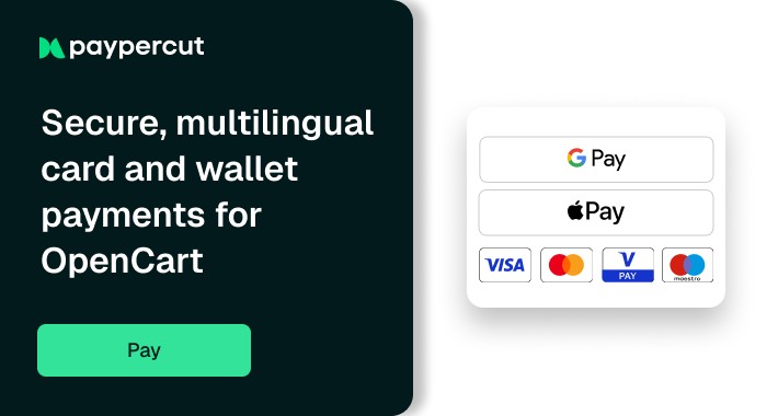 Paypercut Payments for OpenCart