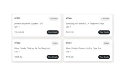 Advanced Order History PRO Modern Mobile UI Real..