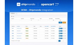 W360 Shipmondo Integration for OpenCart
