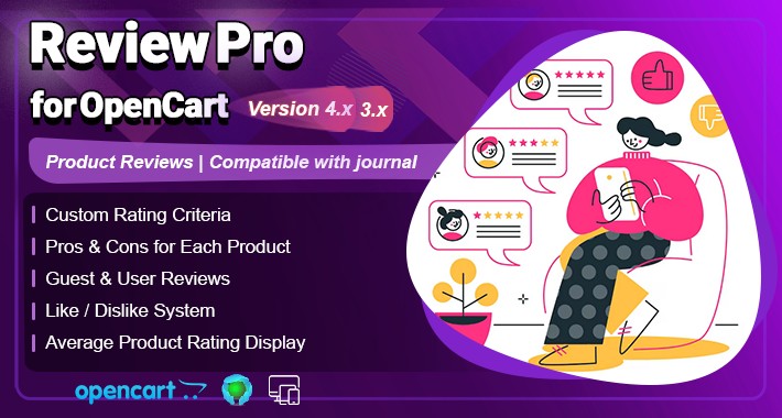 Advanced Product Reviews & Rating System for OpenCart