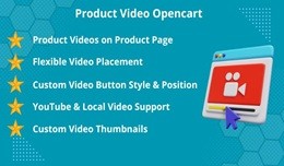 Product Video Opencart (Youtube, Local Video)