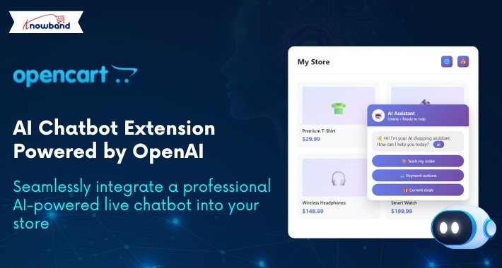 OpenCart AI Chatbot Extension: Live AI Chatbot