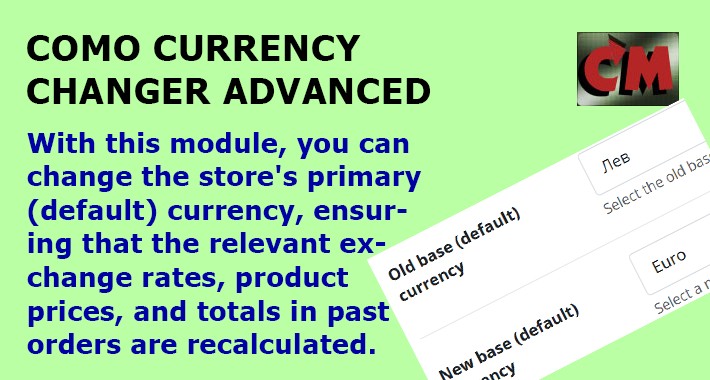 Como Currency changer advanced