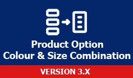 Product Option Color & Size Combination For ..