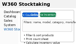 W360 Stocktaking - Product Count Sheet + Invento..