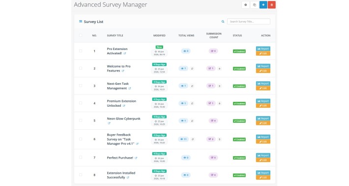 Advanced Survey Manager