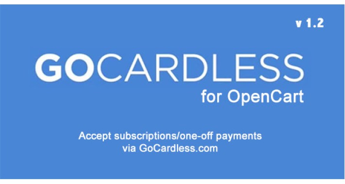 (1.5/2.x/3.x/4.x) GoCardless Payments for OpenCart