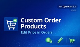 Custom Order Products / Edit Price in Orders