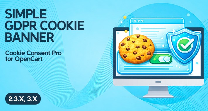 Cookie Consent Pro — Simple GDPR Cookie Banner for OpenCart