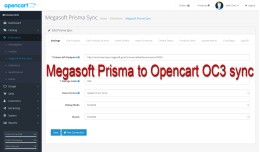 Megasoft Prisma to Opencart OC3 sync