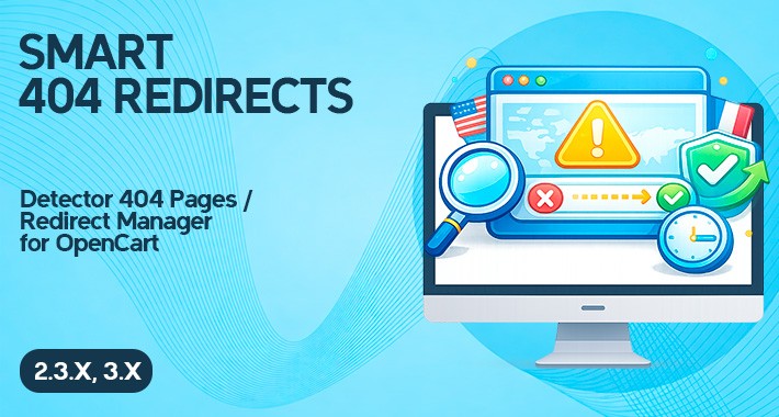 Detector 404 Pages / Redirect Manager for OpenCart Detector 404 Pages / Redirect Manager for OpenCart