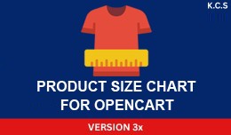 Product Size Chart for OpenCart