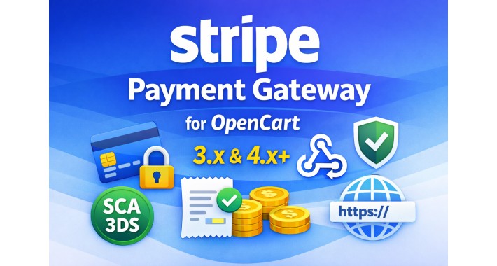Stripe Hosted Payment Gateway for OpenCart 3.x & 4.x