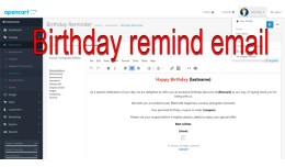 Birthday Reminder emails OC3