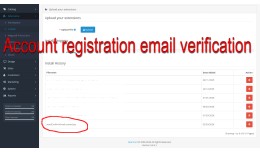 Account registration email verification OC3
