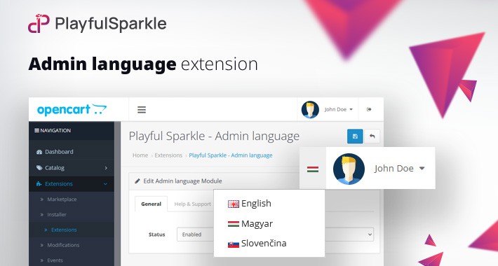 Admin language