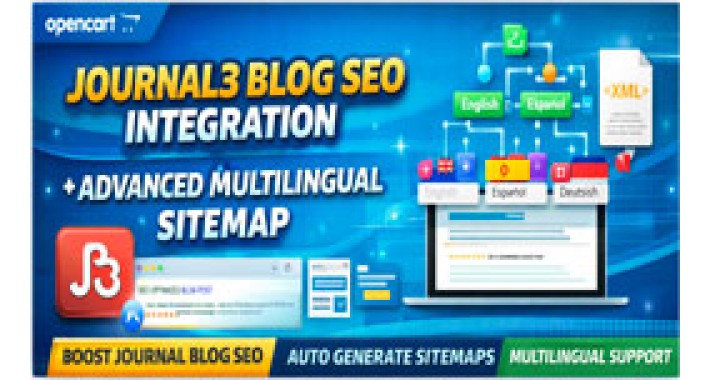 Journal3 Blog SEO Integration + Advanced Multilingual Sitemap