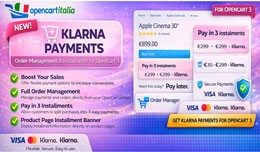 Klarna Payments Opencart 3 Order Managment Order..