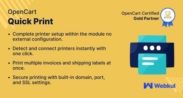 Opencart Quick Print