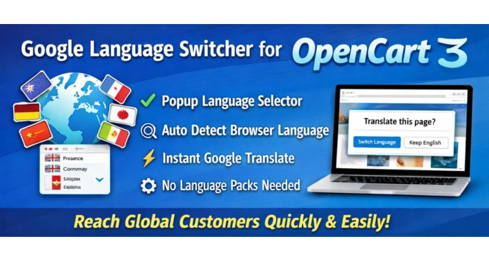 Google Language Switcher – Auto Translate Store Content