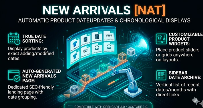 New Arrivals [NAT]: 3 in 1- Page, Slider/Grid & Sidebar Menu