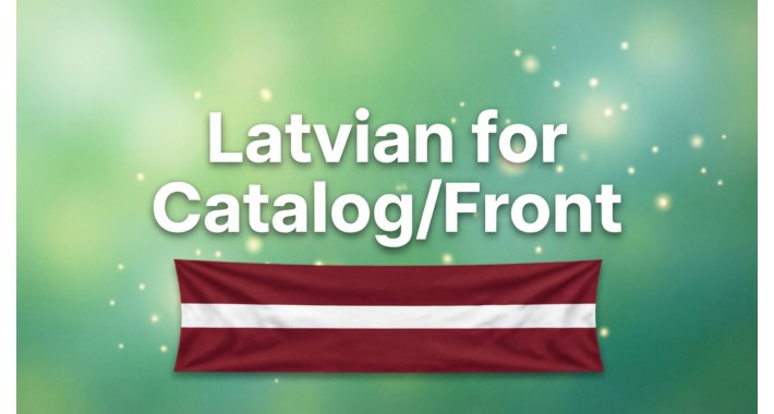 Latvian Language Pack for OpenCart 3.x (Catalog)