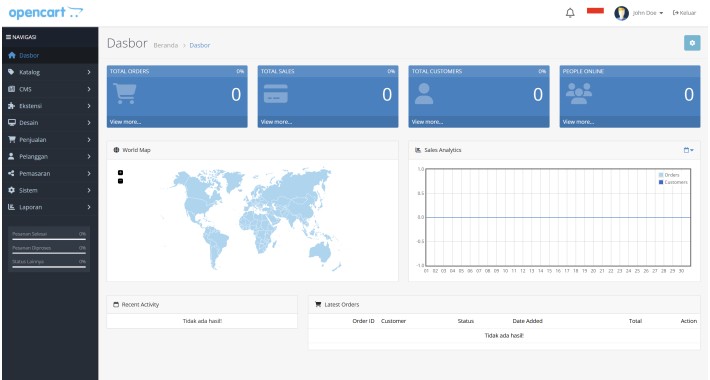 OpenCart Indonesian Translation Pack (Admin + Catalog)
