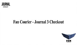 Fan Courier - Journal 3 Checkout fix