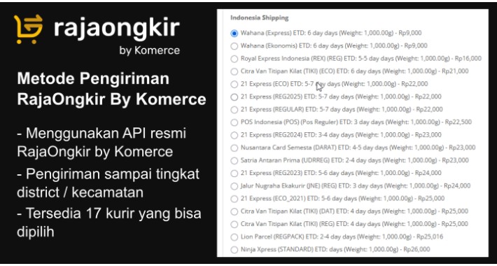 RajaOngkir By Komerce