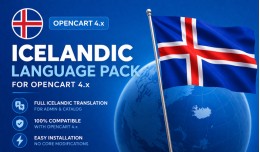 Icelandic Language Pack for OpenCart 4.x