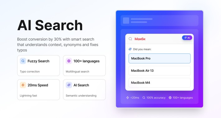 AI Semantic Search + Facet Filters - No More Zero Results