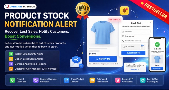 Notify When Available/Back in stock Email
